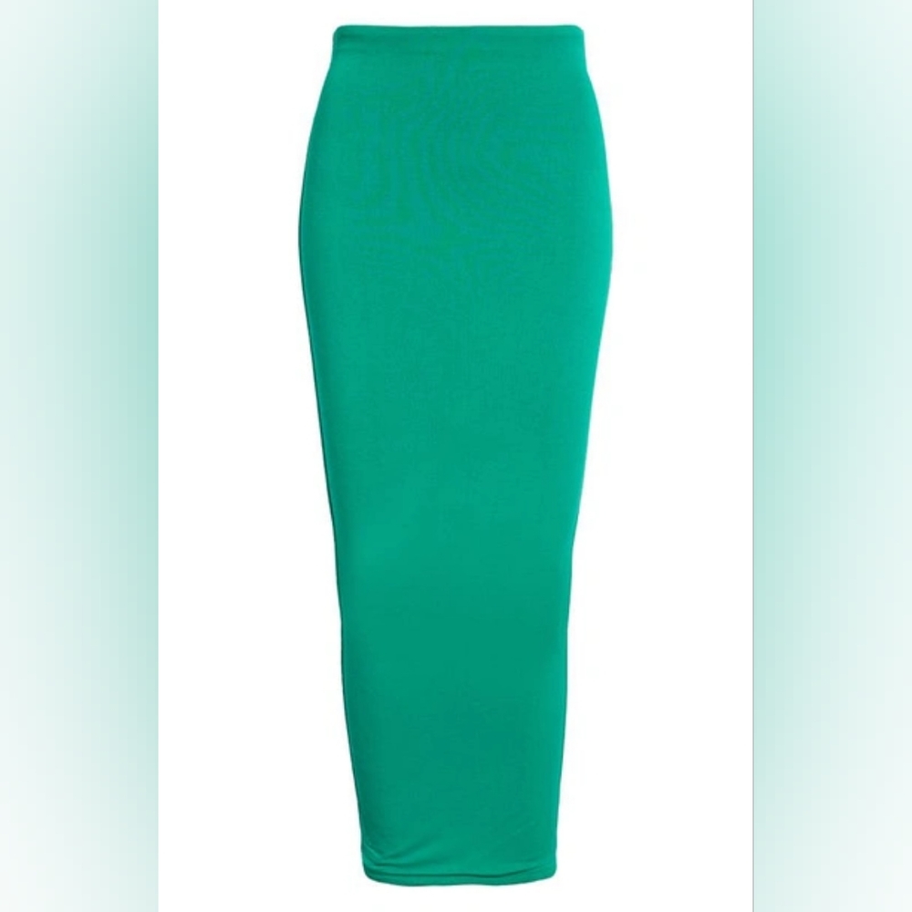 naked wardrobe Teal Pencil Skirt